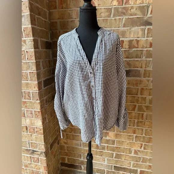 Anthropologie x Pilcro Blue and White Button-Down Shirt Bundle - Picture 9 of 15